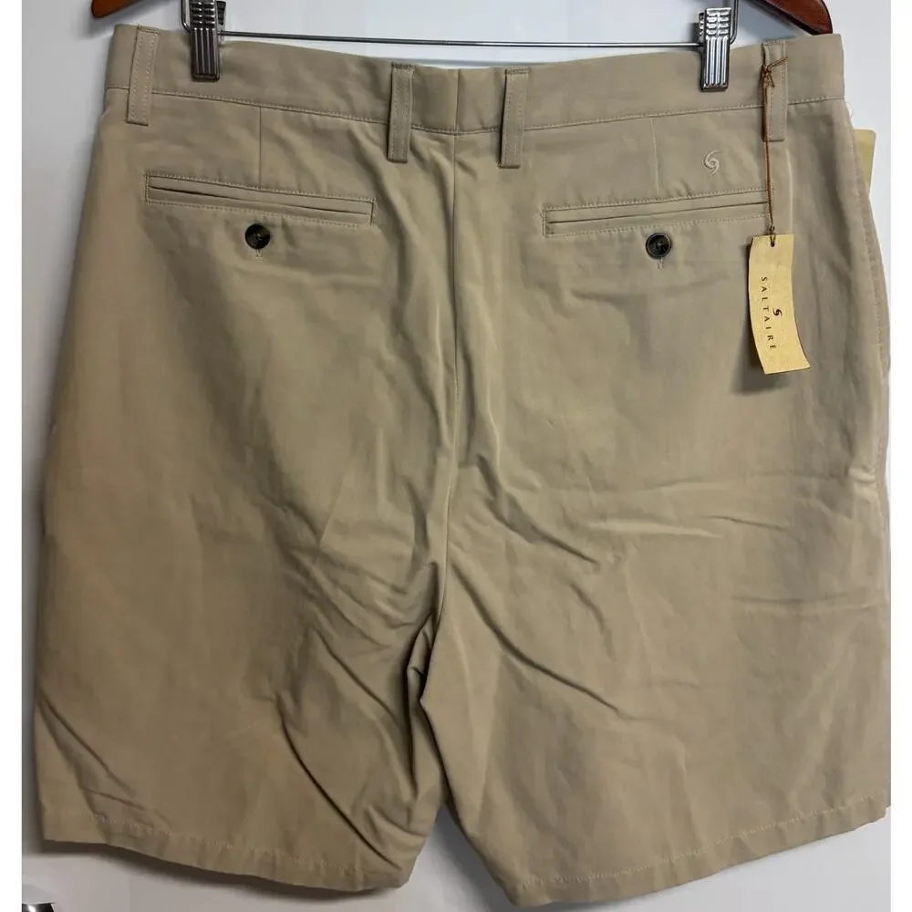 Nautica Saltaire PING Cargo & Chino Shorts Bundle Tan Beige Size 36 New Lot 4